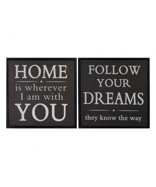 Quadri stampa scritte