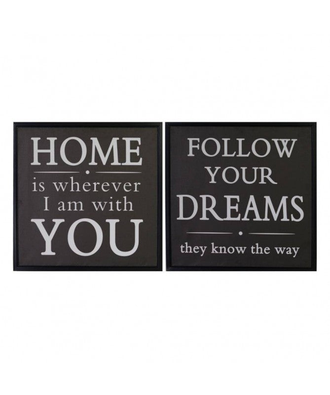 Quadri stampa scritte