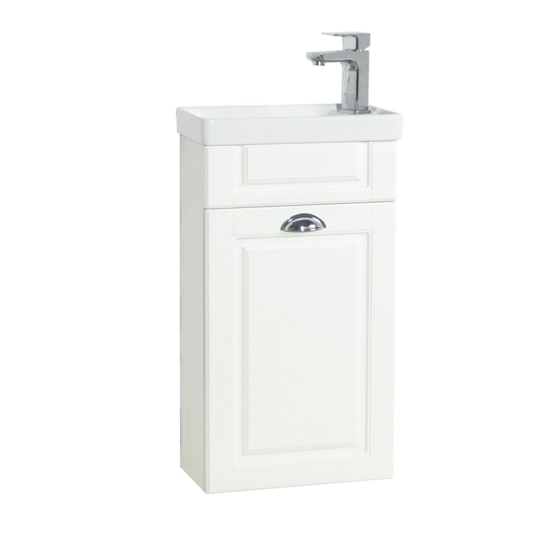 Quadro di Ezooza Set Bagno 2 Pezzi Mobile Small e Lavabo , Bianco ,