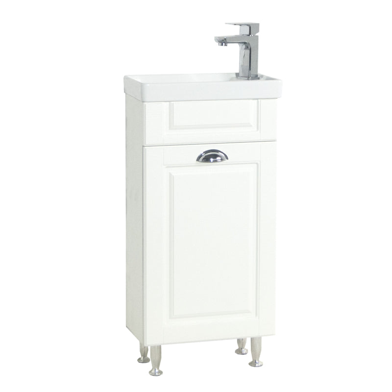 Quadro di Ezooza Set Bagno 2 Pezzi Mobile Small e Lavabo , Bianco ,