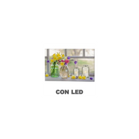 Quadro led barattoli rettangolare cm40x30x1,8