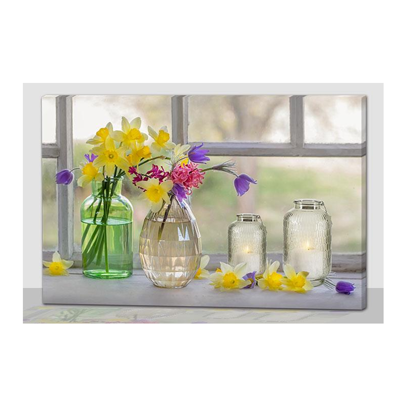 Quadro led barattoli rettangolare cm40x30x1,8