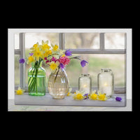 Quadro led barattoli rettangolare cm40x30x1,8