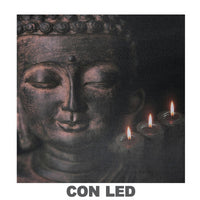 Quadro led buddha cm40x2,3x40