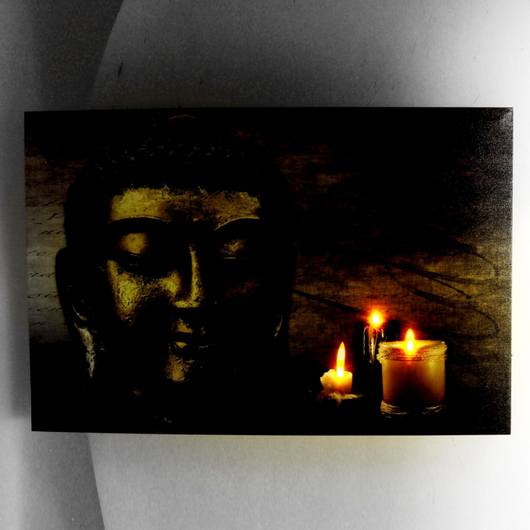 Quadro led buddha cm 60x2,3x40