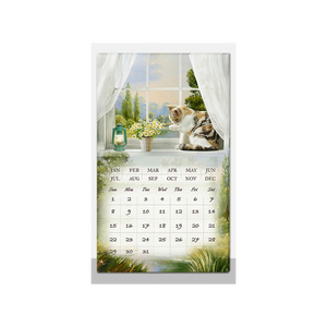 Quadro led con calendario bianco rettangolare cm 30x50x1,8