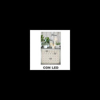 Quadro led con calendario bianco rettangolare cm 30x50x1,8
