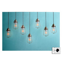 Quadro led lampadine cm60x40x1,8