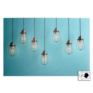 Quadro led lampadine cm60x40x1,8