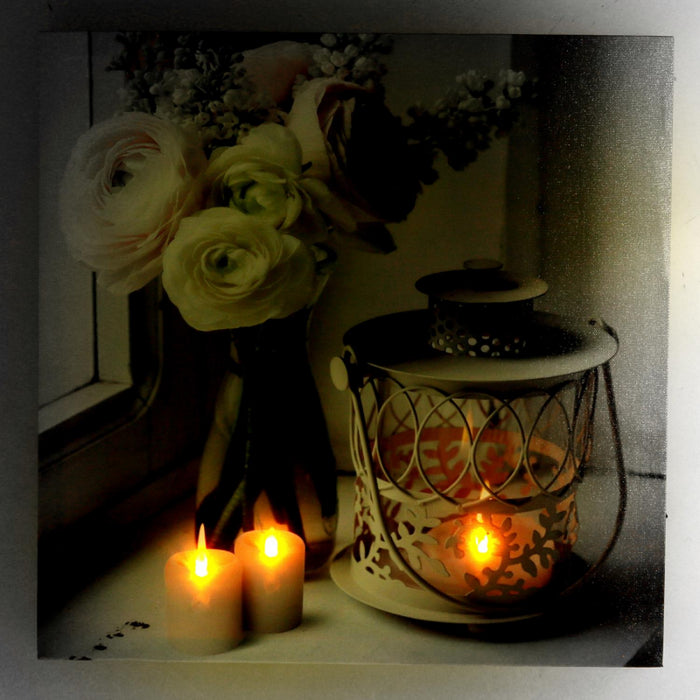 Quadro led lanterna cm40x2,3x40