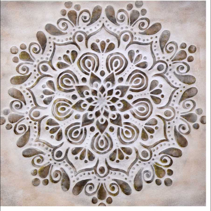 Quadro legno oro astratto quadro cm60x2,5x60