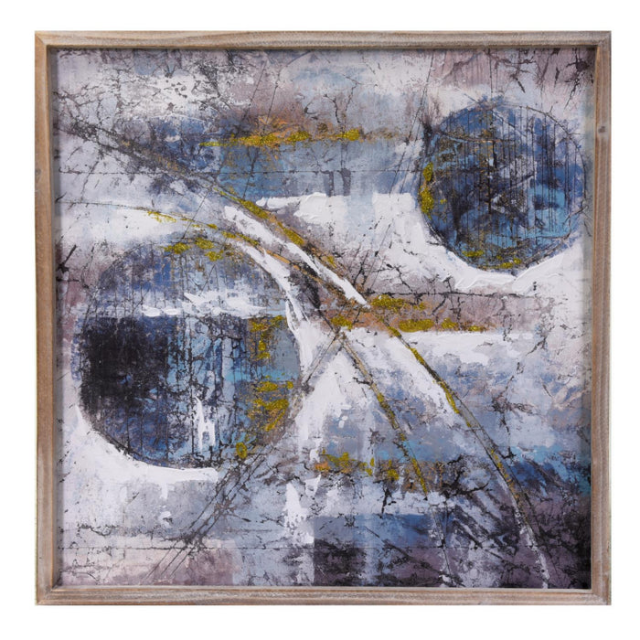 Quadro legno quadrato cm60x3x60