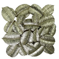 Quadro metallo foglie oro cm88,9x7,6x85,7