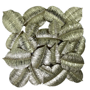 Quadro metallo foglie oro cm88,9x7,6x85,7