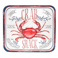 Quadro metallo mare granchio cm 42x47x0,2