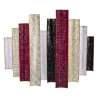 Quadro metallo rosso cm 89,5x79,4h5,1