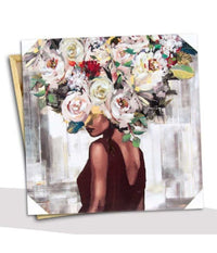 Quadro Quadretto Decorativo 45 X 45 X 1,8cm Tela Su Legno Deluxe 4 Decori 831966         