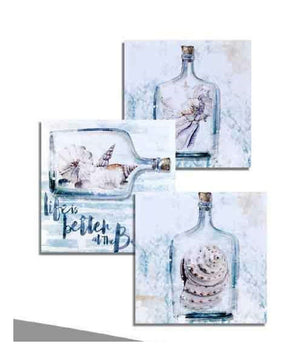 Quadro Quadretto Decorativo 45x45x1,5 Cm Tela Su Legno Deluxe Decori Ass. 743740         