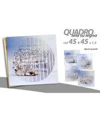 Quadro Quadretto Decorativo 45x45x1,5cm Tela Su Legno Deluxe Decori Ass. 743757         