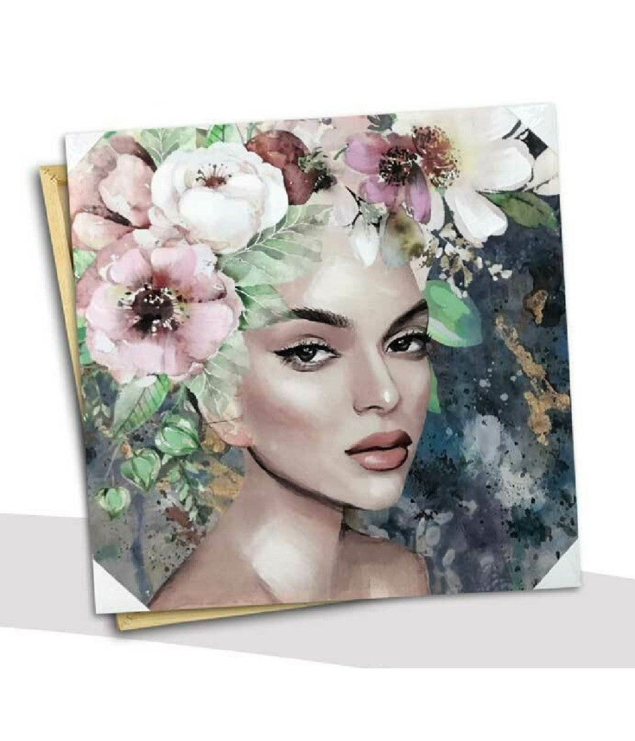 Quadro Quadretto Decorativo 45x45x1,8 Cm Tela Su Legno Deluxe Decori Ass. 806667         