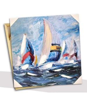 Quadro Quadretto Decorativo 45x45x1,8cm Tela Su Legno Deluxe Decori Ass 806810         