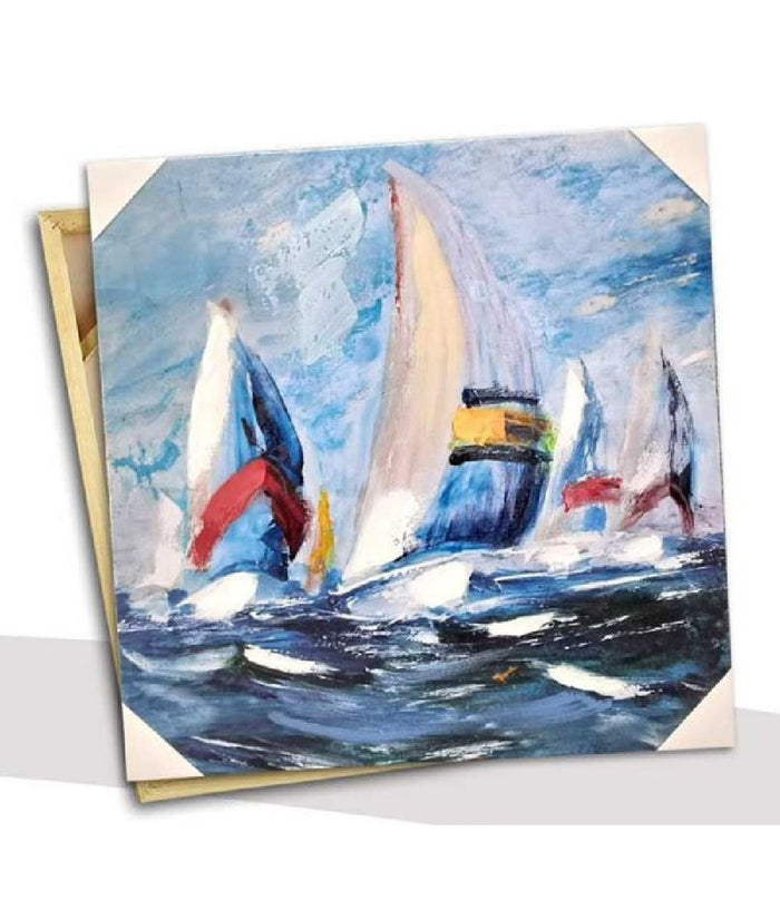 Quadro Quadretto Decorativo 45x45x1,8cm Tela Su Legno Deluxe Decori Ass 806810         