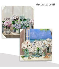 Quadro Quadretto Decorativo 45x45x1,8cm Tela Su Legno Deluxe Decori Ass. 806872         
