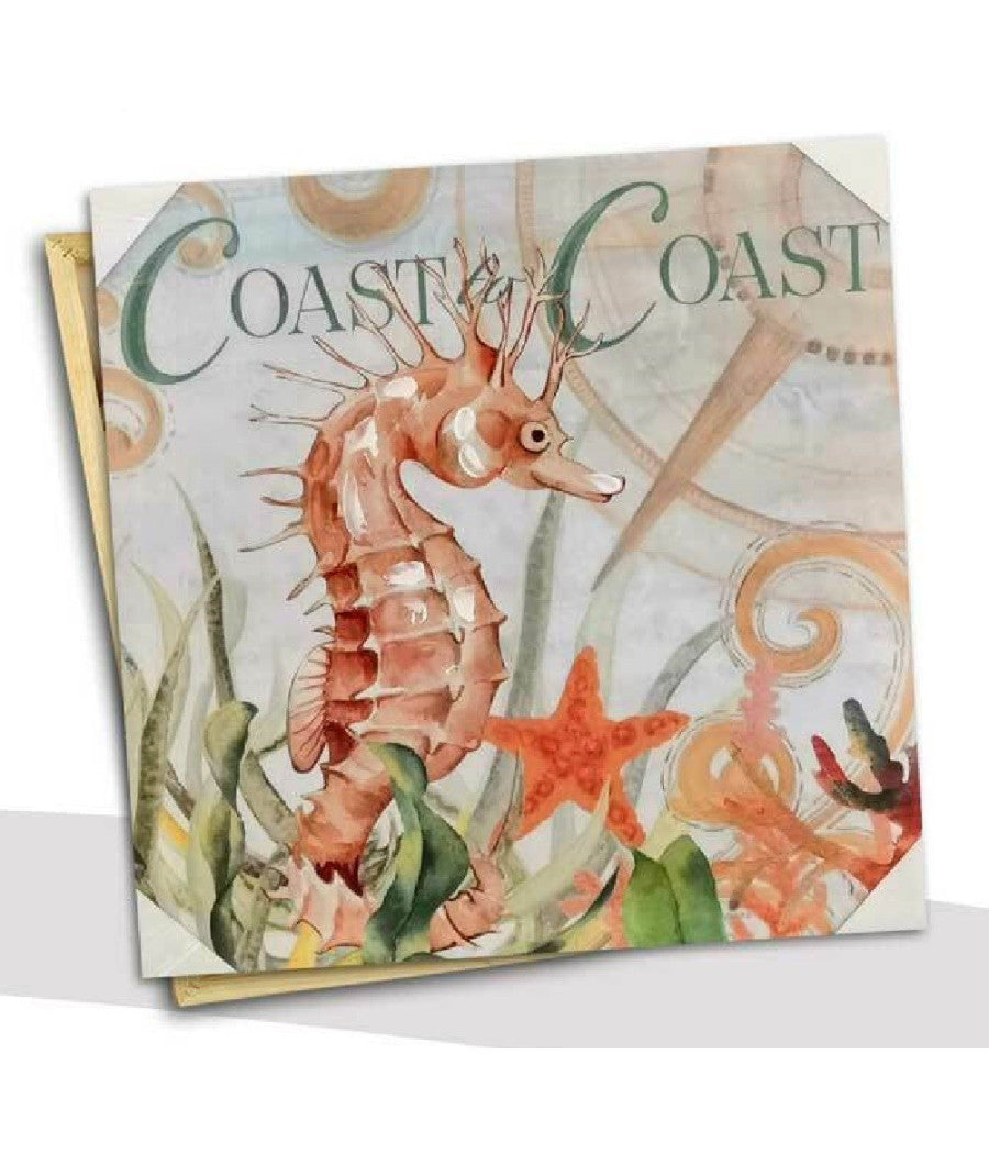 Quadro Quadretto Decorativo 60x60x2,5 Cm Tela Su Legno Deluxe Decori Ass 806551         