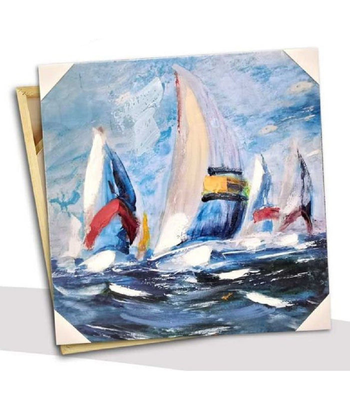 Quadro Quadretto Decorativo 60x60x2,5 Cm Tela Su Legno Deluxe Decori Ass. 806827         