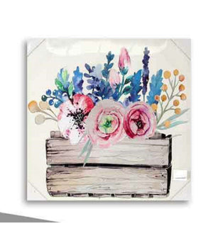 Quadro Quadretto Decorativo 60x60x2,5cm Tela Su Legno Deluxe Decori Ass. 730566         