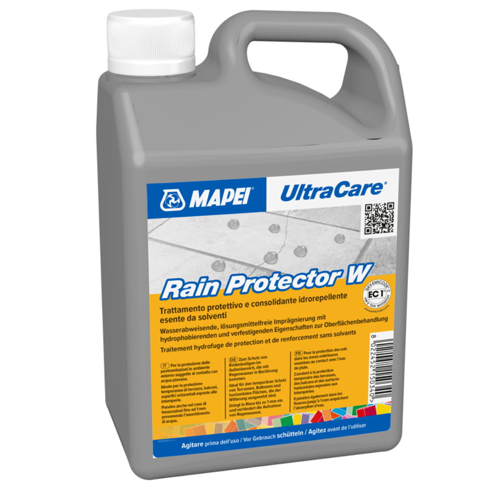trattamento protettivo consolidante base acqua rain protector w 1 lt mapei