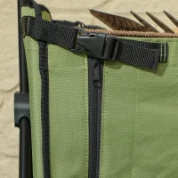 Carrello da giardino pieghevole 130 L, carrello di trasporto, sacca rimovibile, maniglia telescopica rotante, 90 x 50 x 60 cm, nero