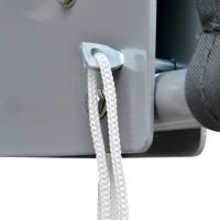 Tenda Frangivista a Ventaglio Salvaspazio e Richiudibile in Alluminio e Poliestere, 140x10x140cm Grigio Scuro