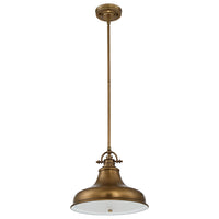 Sospensione Industrial Nordica Emery Metallo Ottone Anticato 1 Luce E27