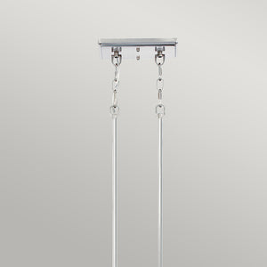 Lampadario Industrial Nordico Emery Metallo Argento Imperiale 3 Luci E27