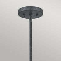 Lampadario Industrial Nordico Vanguard Acciaio Nero Antico 3 Luci E14