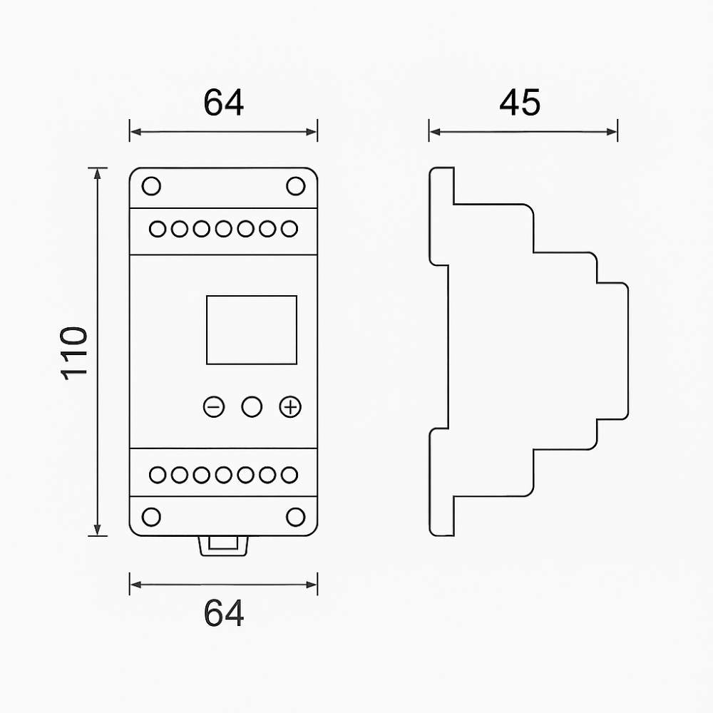 Dimmer ac triac optonica 6365 per led fino a 480w