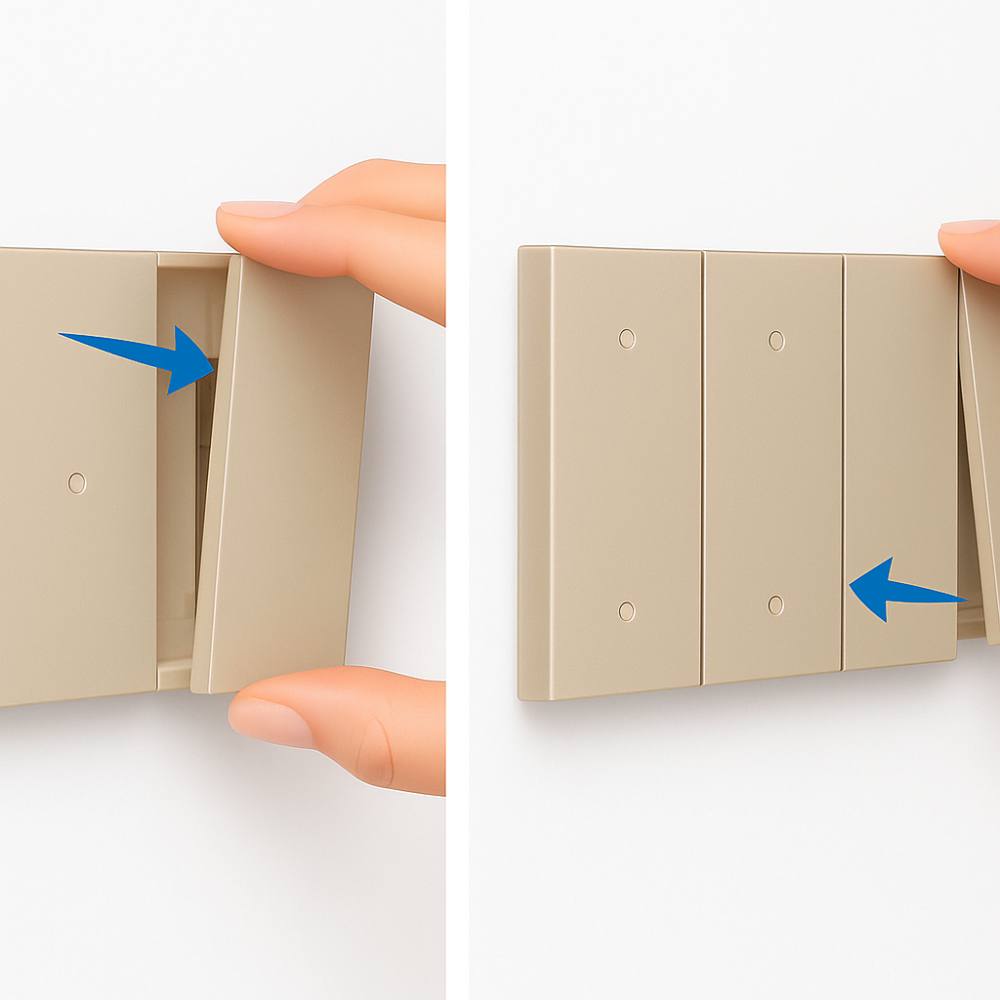 Bticino living now cover copriforo 1 modulo per supporti compatibili *** colore sabbia, confezione 1