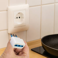 Reer 7310245 adattatore spina 2p+t 10a con presa bipasso 10/16a bianco