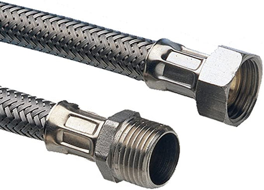 Flessibile acciaio inox maschio femmina 1/2 pollice lunghezza cm 100