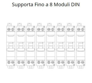 Gewiss centralino parete 8 moduli ip40 gw40026