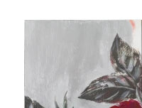 Dipinto Su Tela Red Flower Square Cm 90X3,7X90