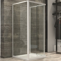 Ogomondo box cabina doccia corner 3 lati cristallo temprato trasparente 70x70x70