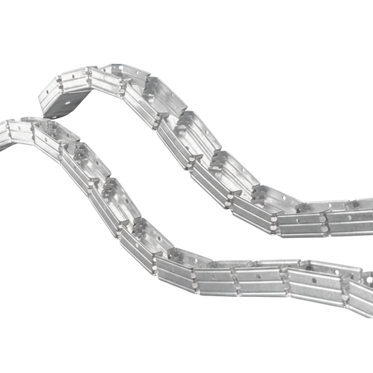 Guida profilo in lamiera zincata flessibile per strutture curve 1,5 m *** misure 29 x 29 x 29 mm, confezione 1