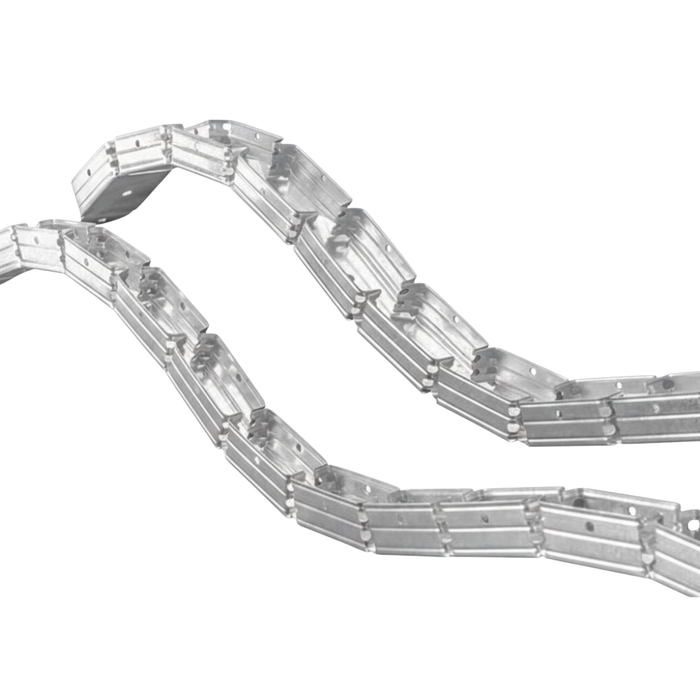 Guida profilo in lamiera zincata flessibile per strutture curve 1,5 m *** misure 29 x 29 x 29 mm, confezione 1