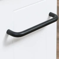 kleankin Carrello Salvaspazio Multiuso in Legno MDF e Ruote, 42.5x20.3x66.7cm, Bianco