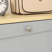 Scarpiera per 18 paia, con 3 cassetti a ribalta e ripiani regolabili, 60x23,5x115cm, Grigio