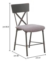 Sedia Manhattan Cm 41X56X80.5