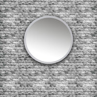 Ogomondo specchio da bagno jonas in artificial stone bianco opaco Ã˜ 50x4 cm *** confezione 1