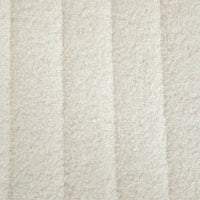 Panca Fondoletto Moderna con Gambe a Forcina, in Tessuto Effetto Ciniglia, Legno e Metallo, 118.5x46x49.5 cm, Crema